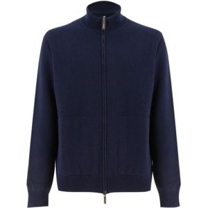 Drumohr, Heren, Truien, Blauw, Maat: 3XL Kasjmier,