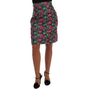 Dolce & Gabbana - Multicolor Tweed Mini Rok - Veelkleurig - Dames