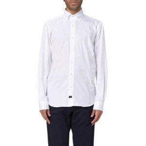 Fay, Heren, Overhemden, Wit, Maat: 4XL
