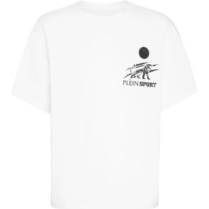Plein Sport, Heren, Tops, Wit, Maat: S