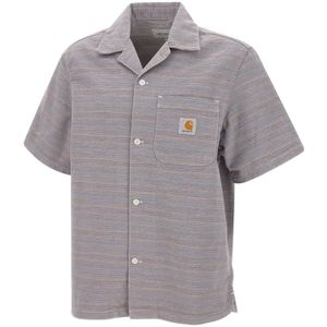 Carhartt WIP Overhemd 'Gellar'  beige / lichtblauw / lila / offwhite