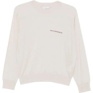 Peserico, Dames, Truien, Wit, Maat: S Zijde,