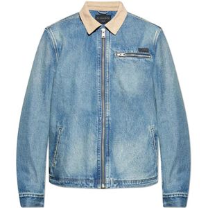 AllSaints, Heren, Jassen, Blauw, Maat: XS Denim,