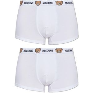 Moschino, Heren, Ondergoed, Wit, Maat: L Katoen,