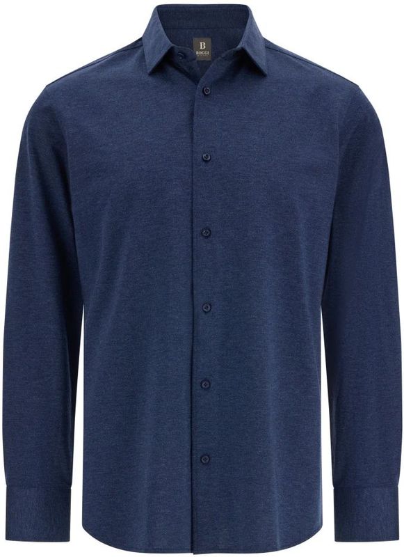 Boggi Milano - B Jersey - Overhemd - Blauw - Katoen