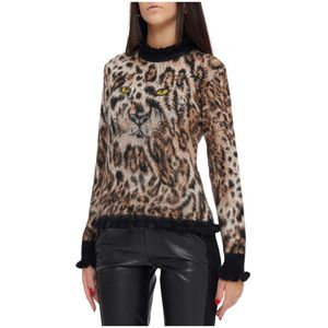 Moschino, Dames, Truien, Veelkleurig, Maat: XS Mohair,