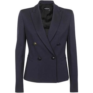 Dondup, Dames, Jassen, Blauw, Maat: M Viscose,