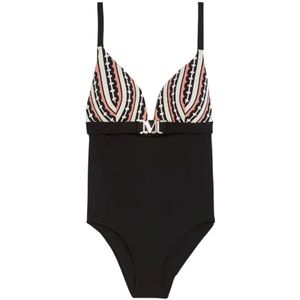 Max Mara, Dames, Badkleding, Zwart, Maat: 75C EU Polyamide,
