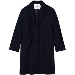 Closed, Dames, Mantels, Blauw, Maat: M Wol,