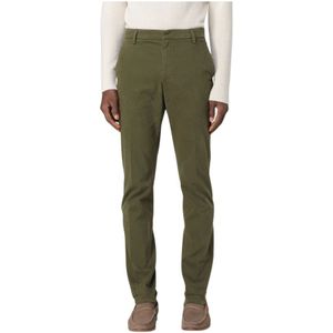 Dondup, Heren, Broeken, Groen, Maat: W30 Gabardine,