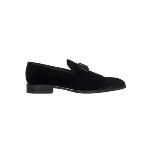 Dsquared2 Zwarte Glitterfluwelen Loafers Aw22 , Black , Heren , Maat: 41 EU