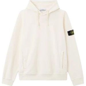 Stone Island, Heren, Sweatshirts & Hoodies, Wit, Maat: XL Fleece,
