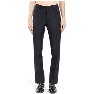Tom Ford, Heren, Broeken, Zwart, Maat: M Zijde,