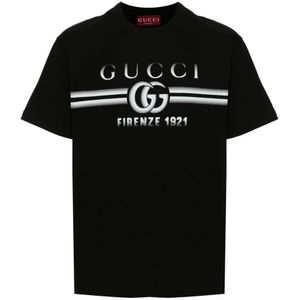 Gucci, Heren, Tops, Zwart, Maat: S Katoen,