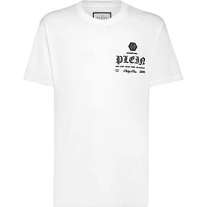 Philipp Plein, Heren, Tops, Wit, Maat: XL Katoen,