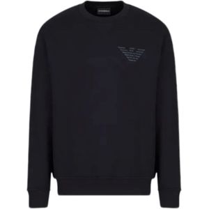 Emporio Armani, Heren, Sweatshirts & Hoodies, Zwart, Maat: 2XL