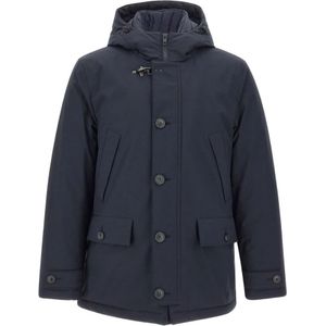 Fay, Heren, Jassen, Blauw, Maat: M Gabardine,