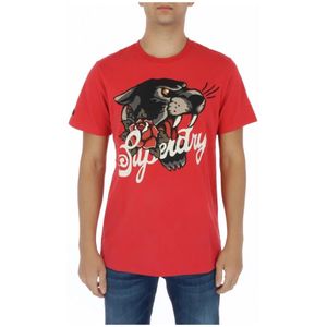 Superdry, Heren, Tops, Rood, Maat: S