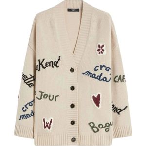 Weekend Max Mara - Belgio - Oversized Cardigan - Effen - Zuivere Scheerwol