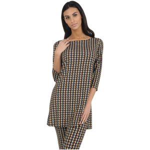 Via Masini 80, Dames, Blouses & Shirts, Veelkleurig, Maat: M