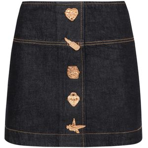 Zimmermann, Dames, Rokken, Blauw, Maat: S Denim,