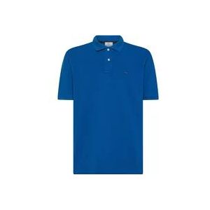 Woolrich Blauwe T-shirts en Polos , Blue , Heren , Maat: L