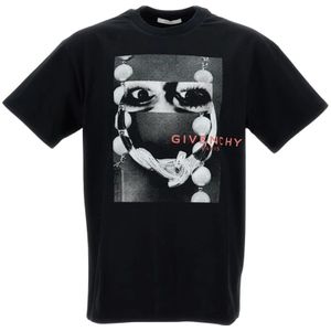 Givenchy, Heren, Tops, Zwart, Maat: L Katoen,