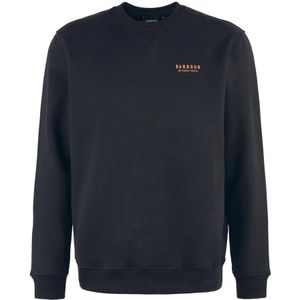 Barbour, Heren, Sweatshirts & Hoodies, Zwart, Maat: M Katoen,