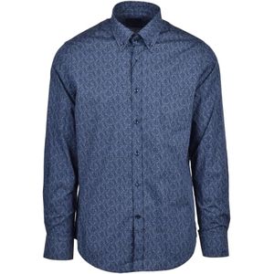 Paul & Shark, Heren, Overhemden, Blauw, Maat: L Katoen,