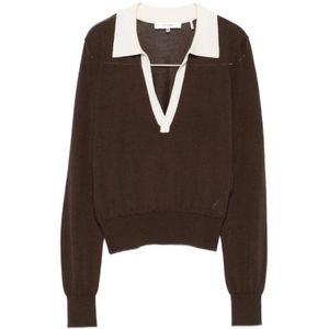 Frame, Dames, Truien, Bruin, Maat: S Zijde,