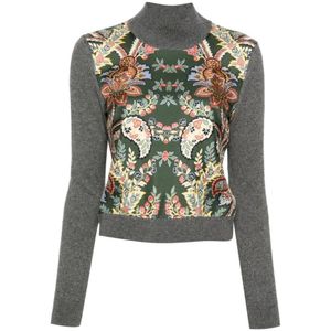 Etro, Dames, Truien, Veelkleurig, Maat: M Zijde,