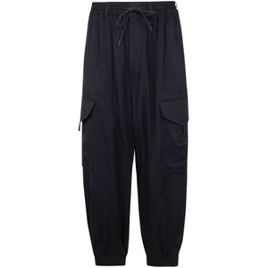 Y-3, Heren, Broeken, Zwart, Maat: M Katoen,