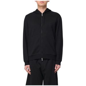 Brunello Cucinelli, Heren, Sweatshirts & Hoodies, Zwart, Maat: M