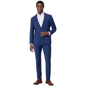 ROY Robson, Heren, Pakken, Blauw, Maat: XL Wol,