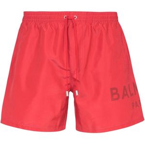 Balmain Gedrukte Pari wim hort , Red , Heren , Maat: L