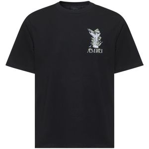 Amiri, Heren, Tops, Zwart, Maat: L Katoen,