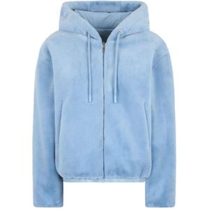 Moose Knuckles, Dames, Sweatshirts & Hoodies, Blauw, Maat: S Zijde,