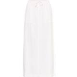 Kaffe - Midi-rok - Wit - Dames - Katoen - Stijlvolle Rok met Zijsplitten