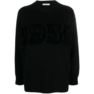 Max Mara, Dames, Sweatshirts & Hoodies, Zwart, Maat: XS Katoen,