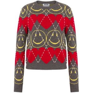 Moschino, Dames, Truien, Veelkleurig, Maat: 2XS