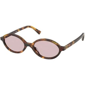 Miu Miu - MU 04ZS - Zonnebril - Schildpad - Roze Lenzen - Acetaat