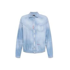 Dsquared2 Denim overhemd , Blue , Heren , Maat: M