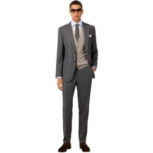 Boggi Milano, Heren, Pakken, Bruin, Maat: L Wol,