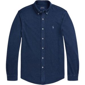 Polo Ralph Lauren, Heren, Overhemden, Blauw, Maat: XL Katoen,