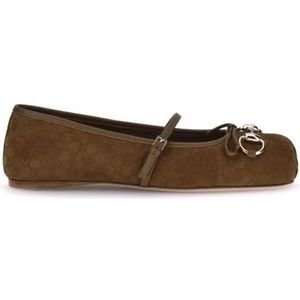 Gucci, Dames, Schoenen, Bruin, Maat: 37 EU Satijn,
