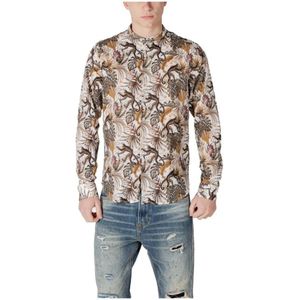 Gianni Lupo, Heren, Overhemden, Veelkleurig, Maat: M Katoen,