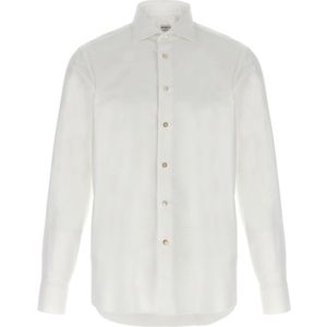 Borriello Napoli, Heren, Overhemden, Wit, Maat: 4XL Katoen,