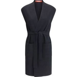 Max Mara, Dames, Jassen, Zwart, Maat: XS Leer,