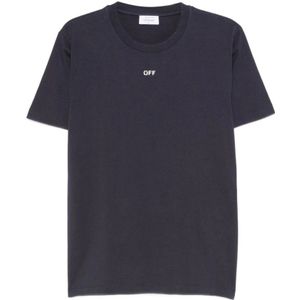 Off White, Heren, Tops, Blauw, Maat: L