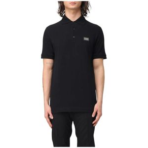 Dolce&Gabbana - Polo Shirt - Zwart - Katoen - Korte Mouwen